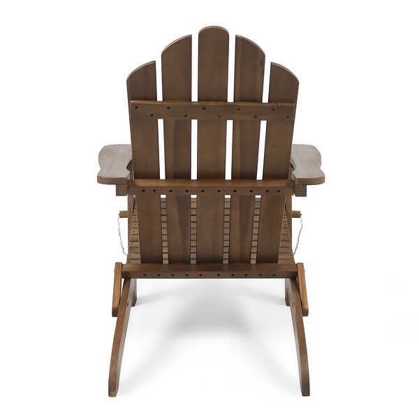 Hollywood Foldable Acacia Adirondack Chair by Christopher Knight Home