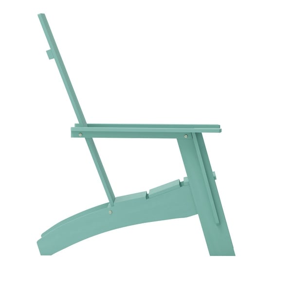 Modern Dual Slat Back Adirondack Style Patio Chair