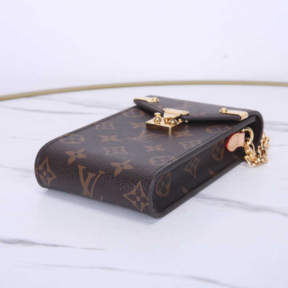 [Premium Quality] – Louis Vuitton Phone Pouch Métis Brown 6.7 Inches N00144