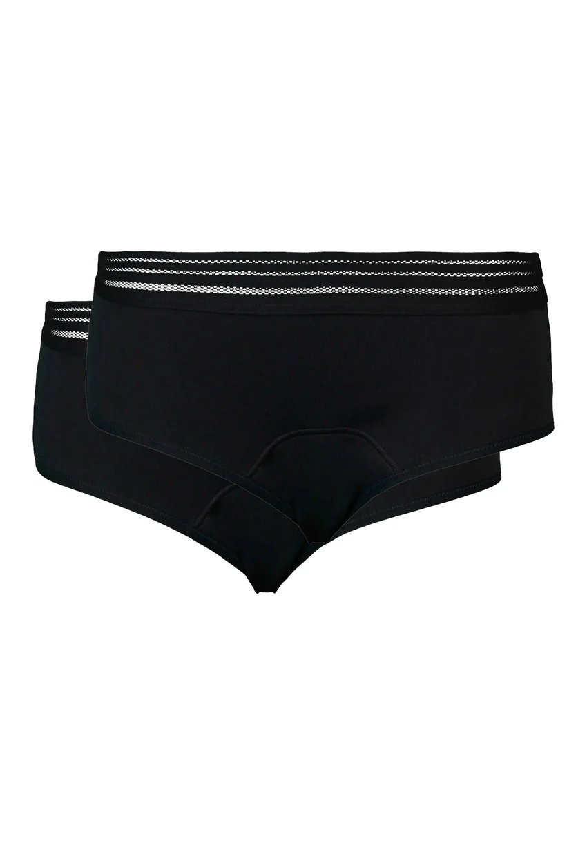 Lot de 2 shortys menstruel Miss Sans Complexe - Elena Noir - flux abondant