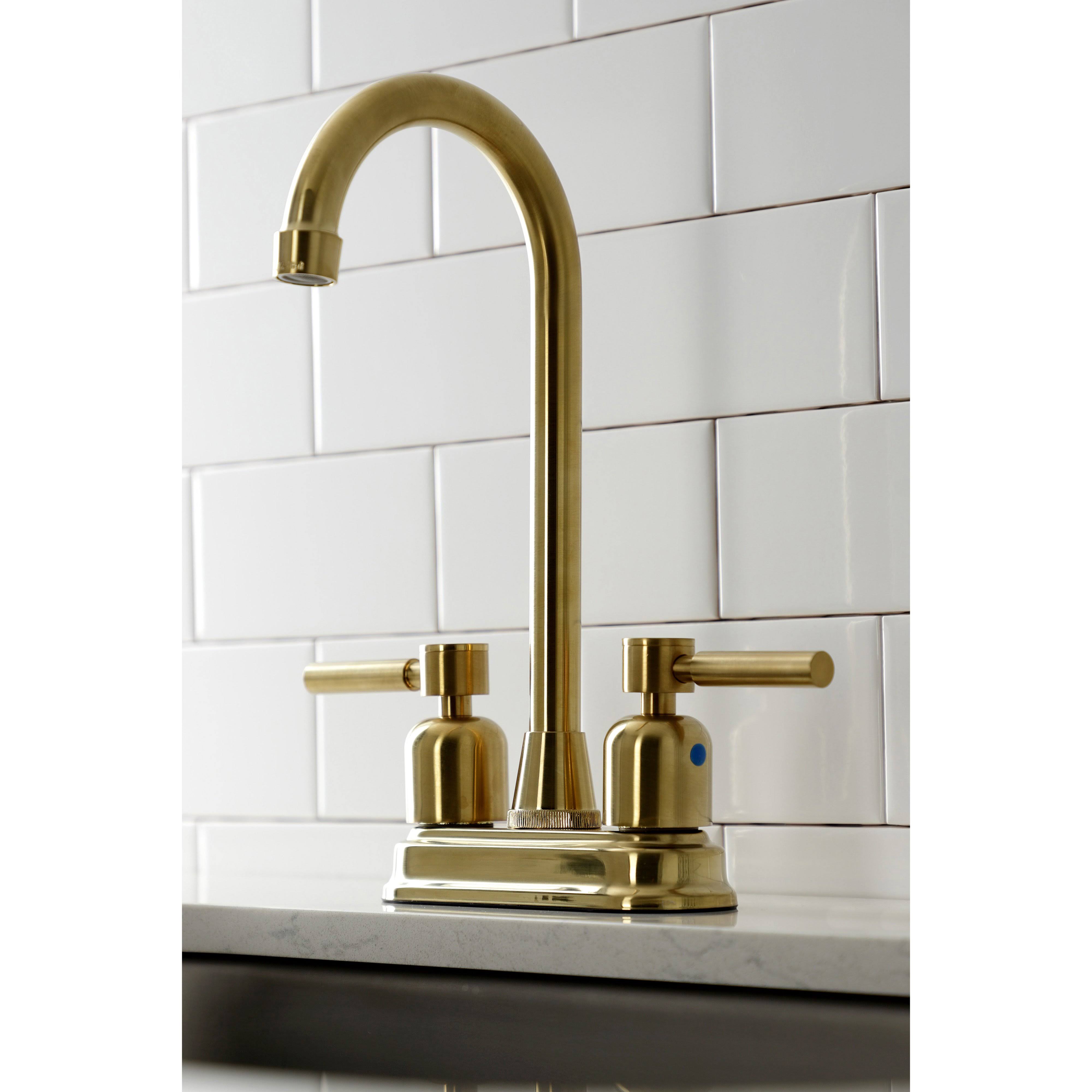 Kingston Brass KB8492DL Concord Bar Faucet Polished Brass
