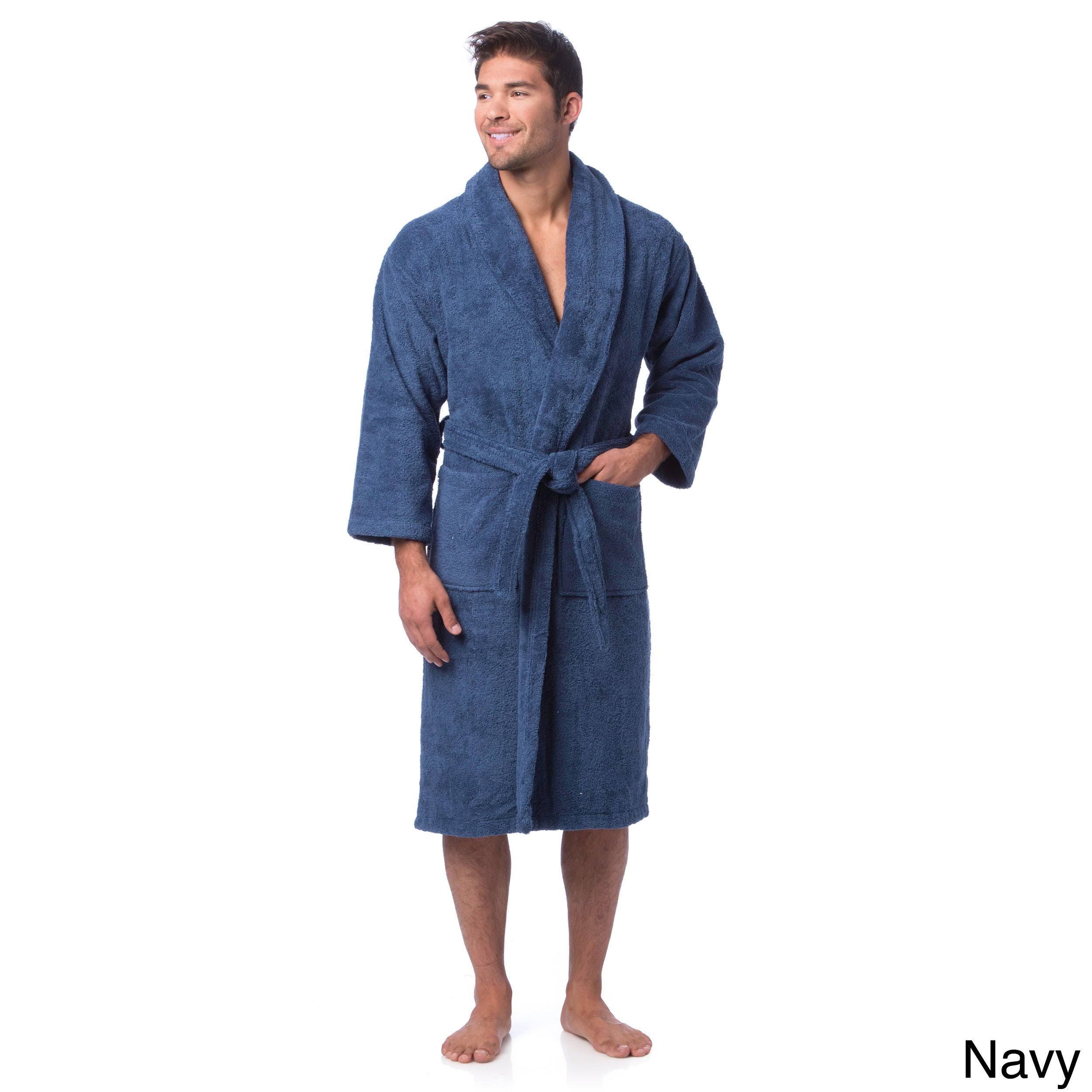Classic Turkish Towel Medium Turkish Cotton Terry Bathrobe in Pink