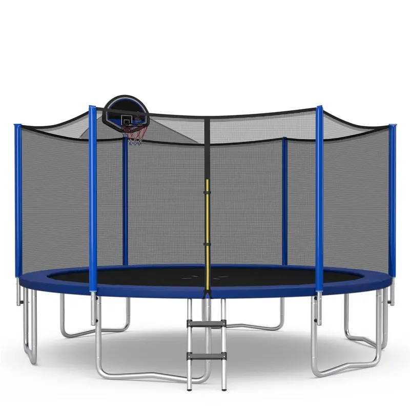 Universal Round Trampoline Safety Enclosure Net – Fits 8FT to 16FT Frames