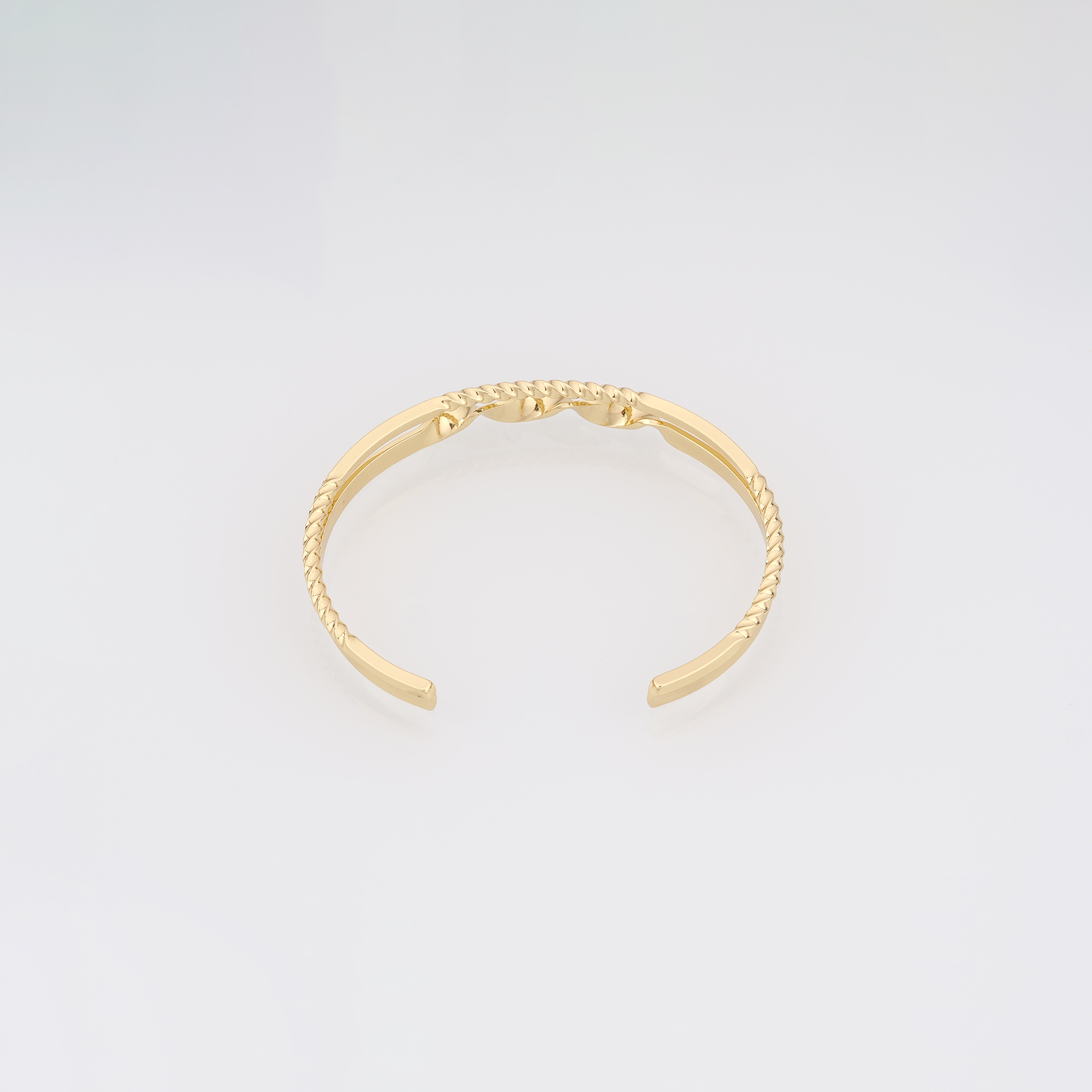 18K Gold Filled Twist Bangle,Gold Bracelet,Dainty Bracelet,Minimalist Bracelet,Everyday Bracelet,Gift for Her