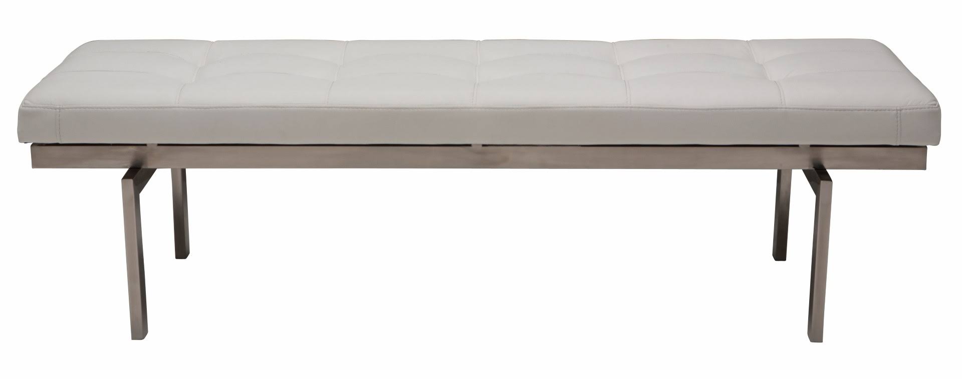 Nuevo White Louve Bench