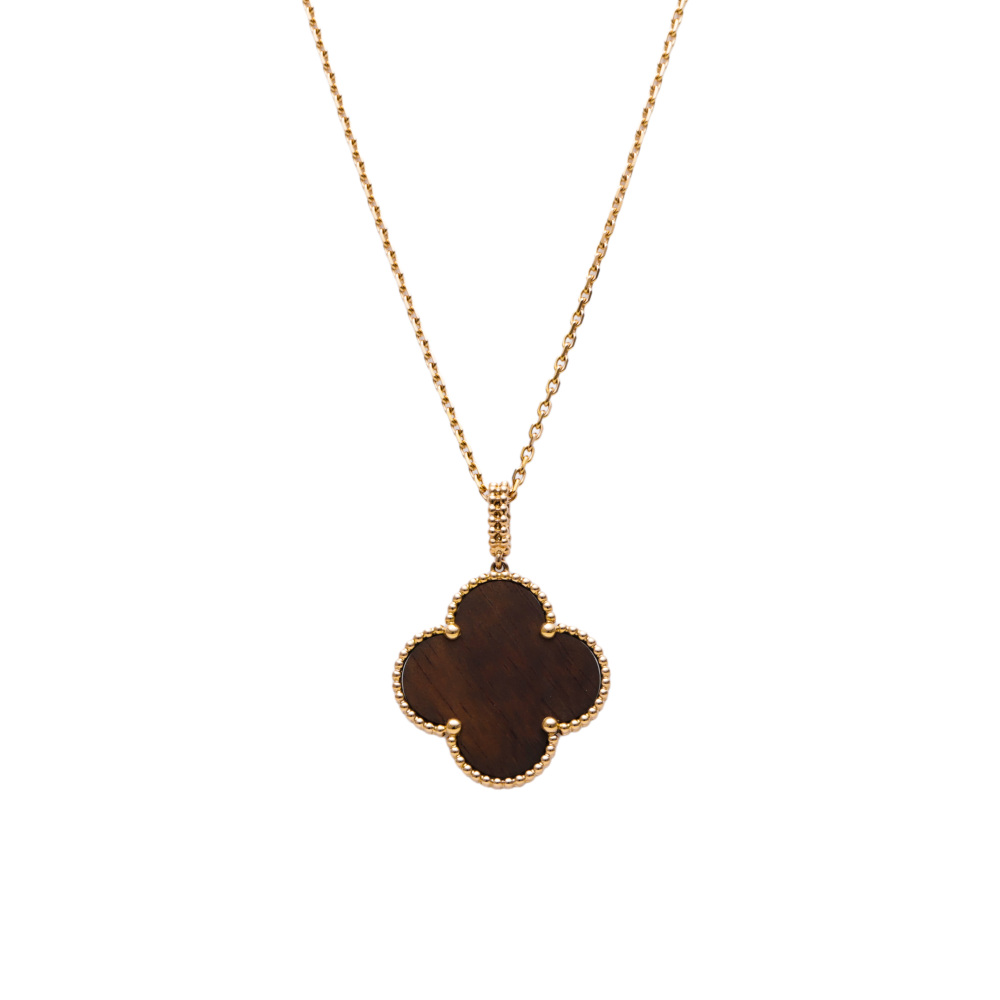Van Cleef & Arpels Magic Alhambra Necklace 1 Motif Letterwood 18K Rose Gold VCARO3M700