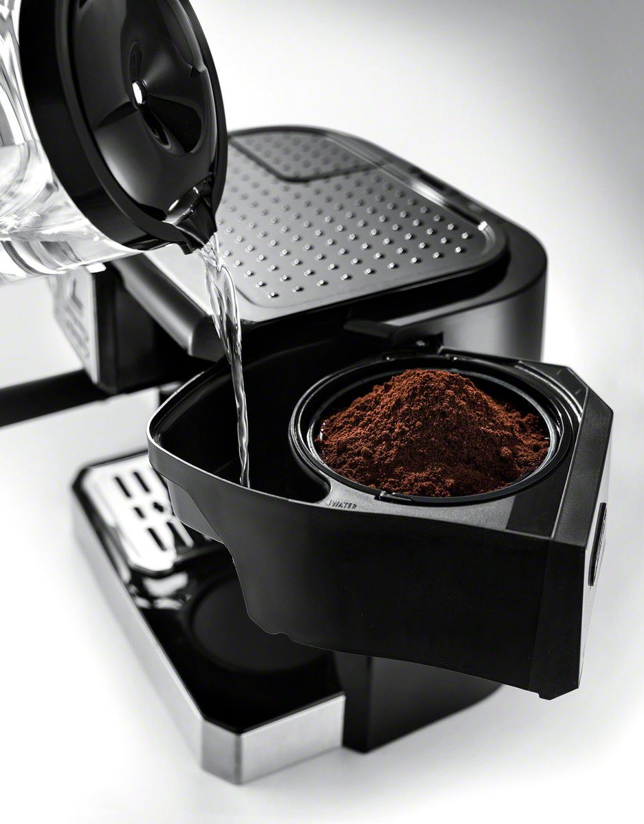 De'Longhi - Digital All-in-One Combination Coffee and Espresso Machine - Black and Stainless Steel
