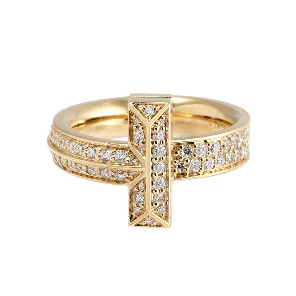 Tiffany & Co. Tiffany T One Ring 18K Yellow Gold Diamond