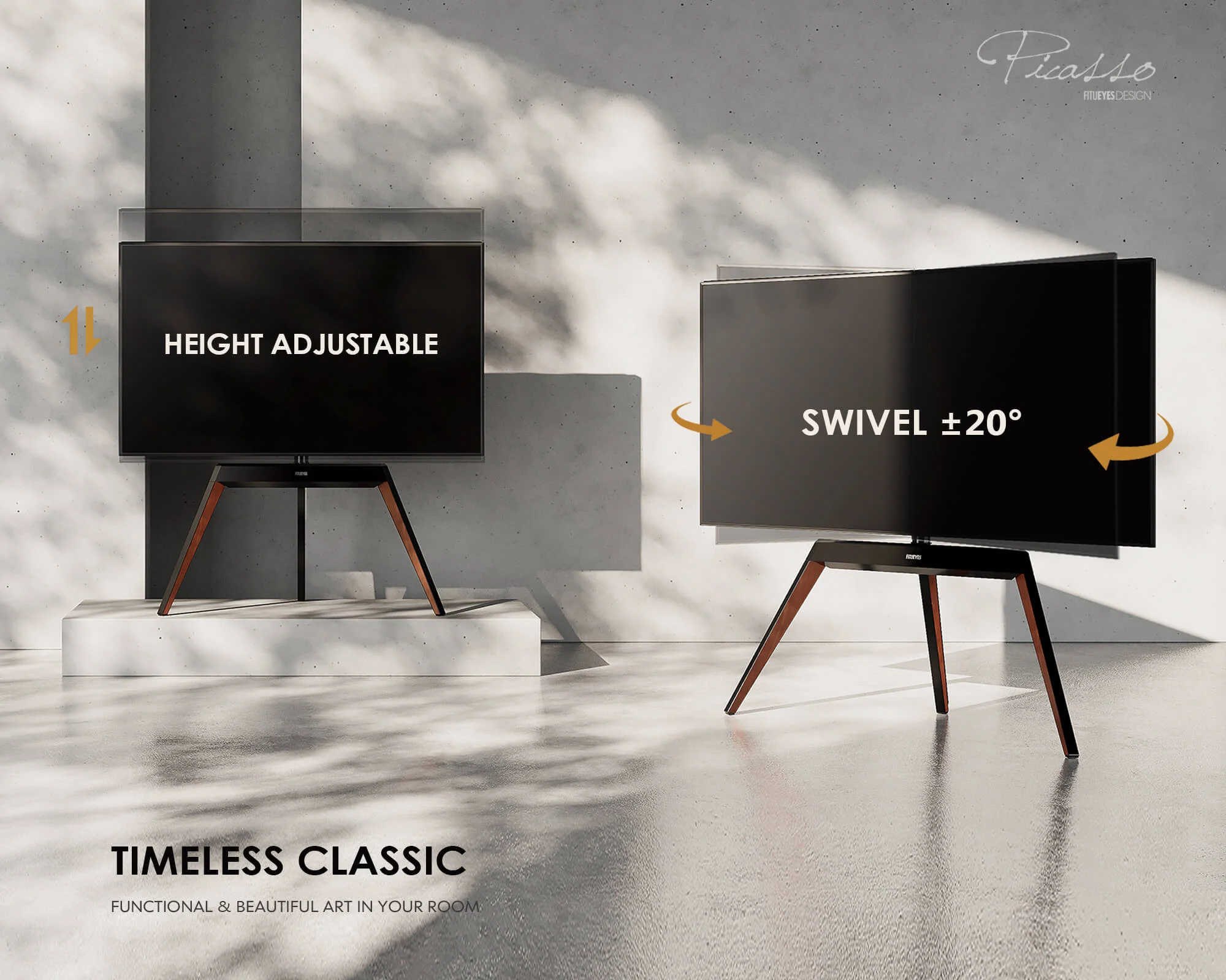 Picasso FT78 Corner TV Stand