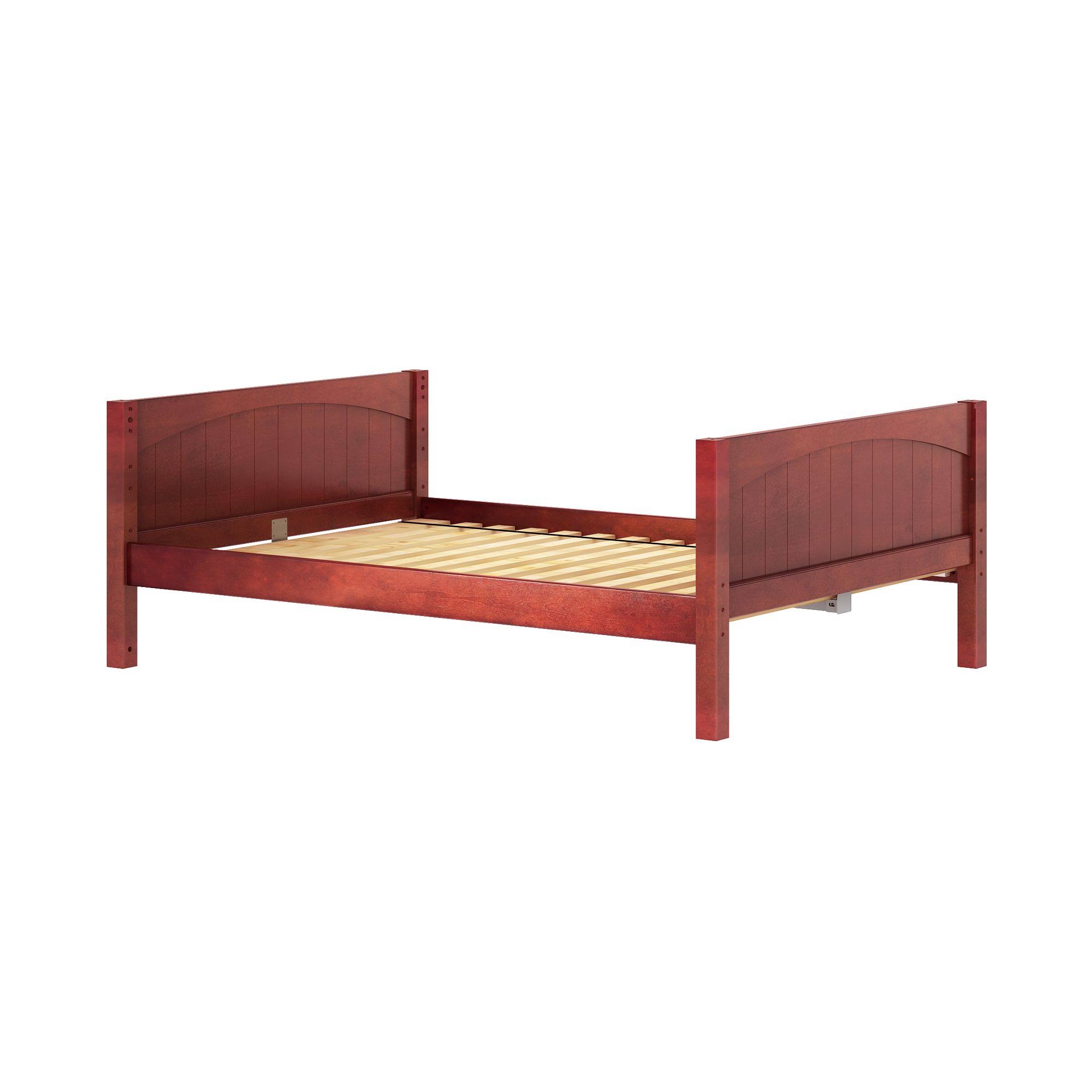 Full XL Basic Bed - Low - Natural Slat