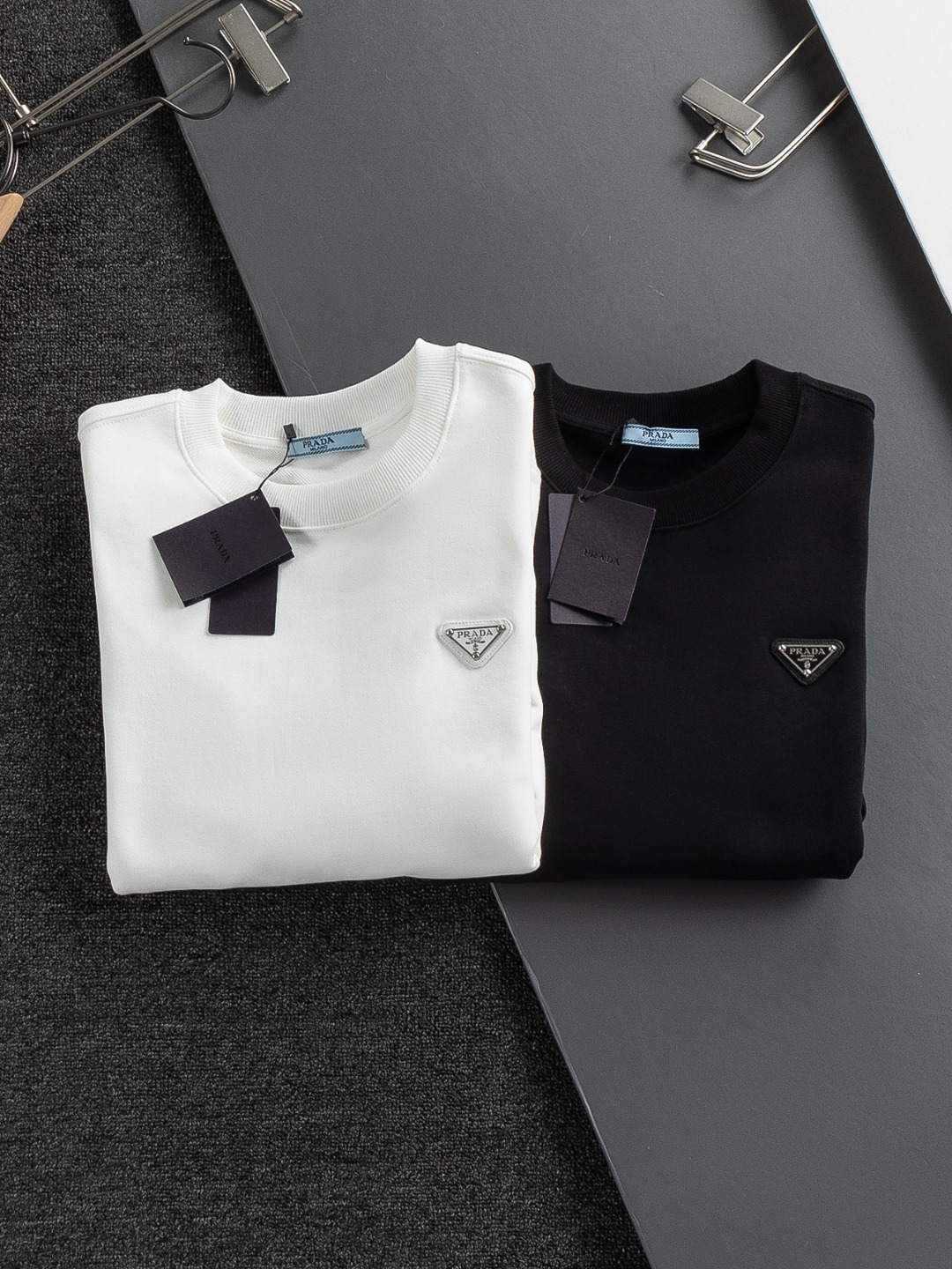 Prada Triangle Logo Autumn/Winter Sweatshirt - cnluxepick
