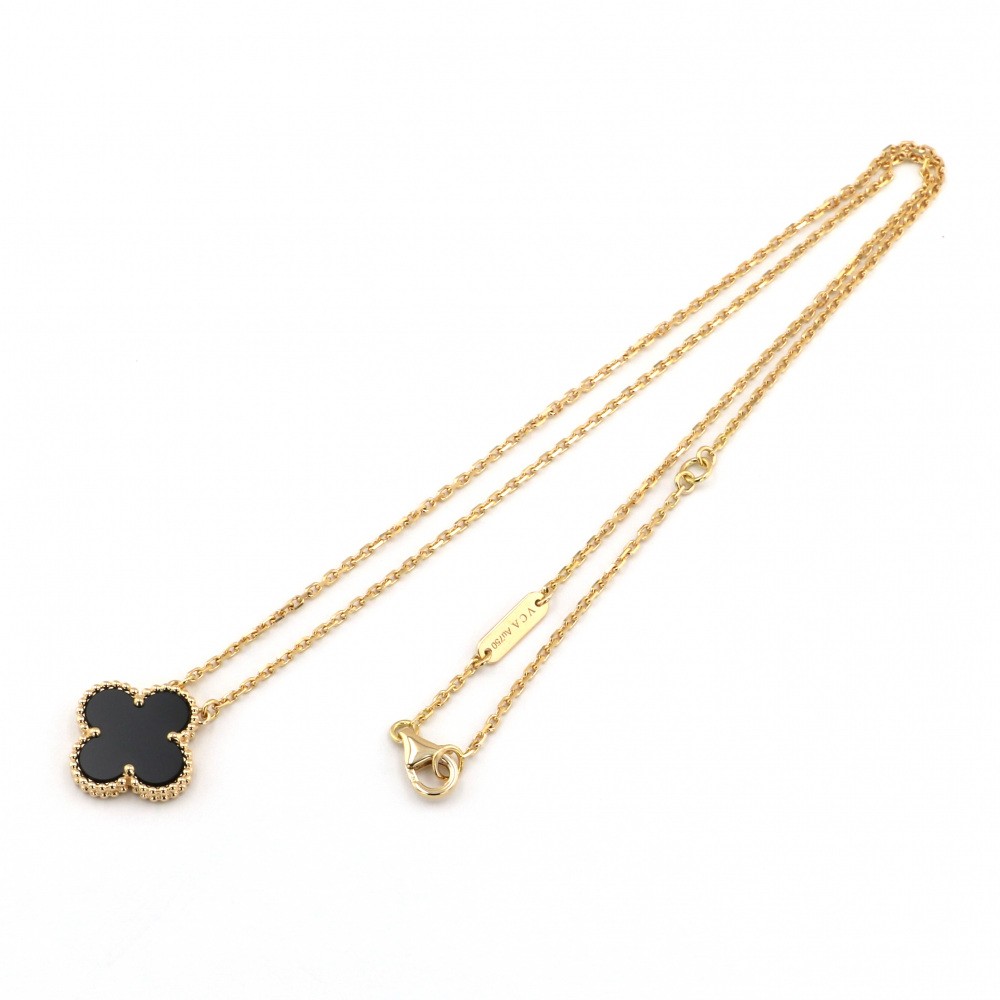 Van Cleef & Arpels Vintage Alhambra Necklace 18K Yellow Gold