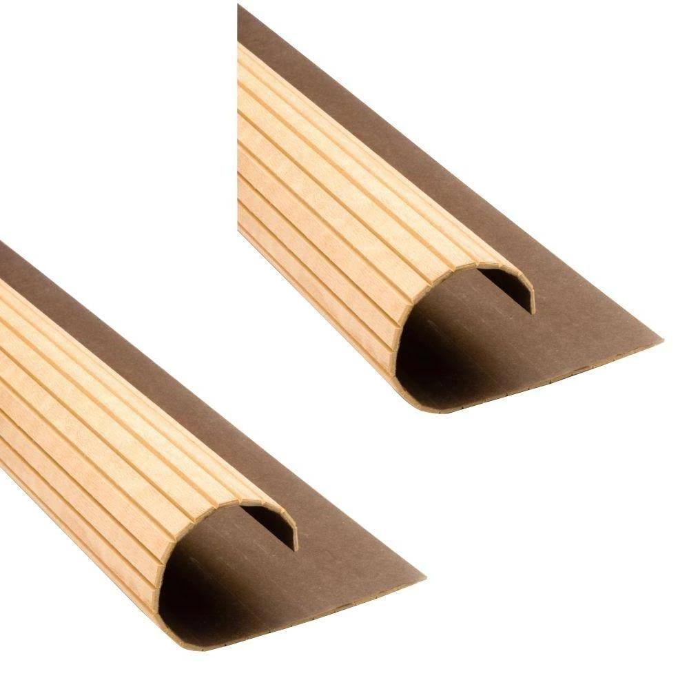 2026 96 in. x 48 in. Unfinished Oak Basement Column Cover (Set of 2)