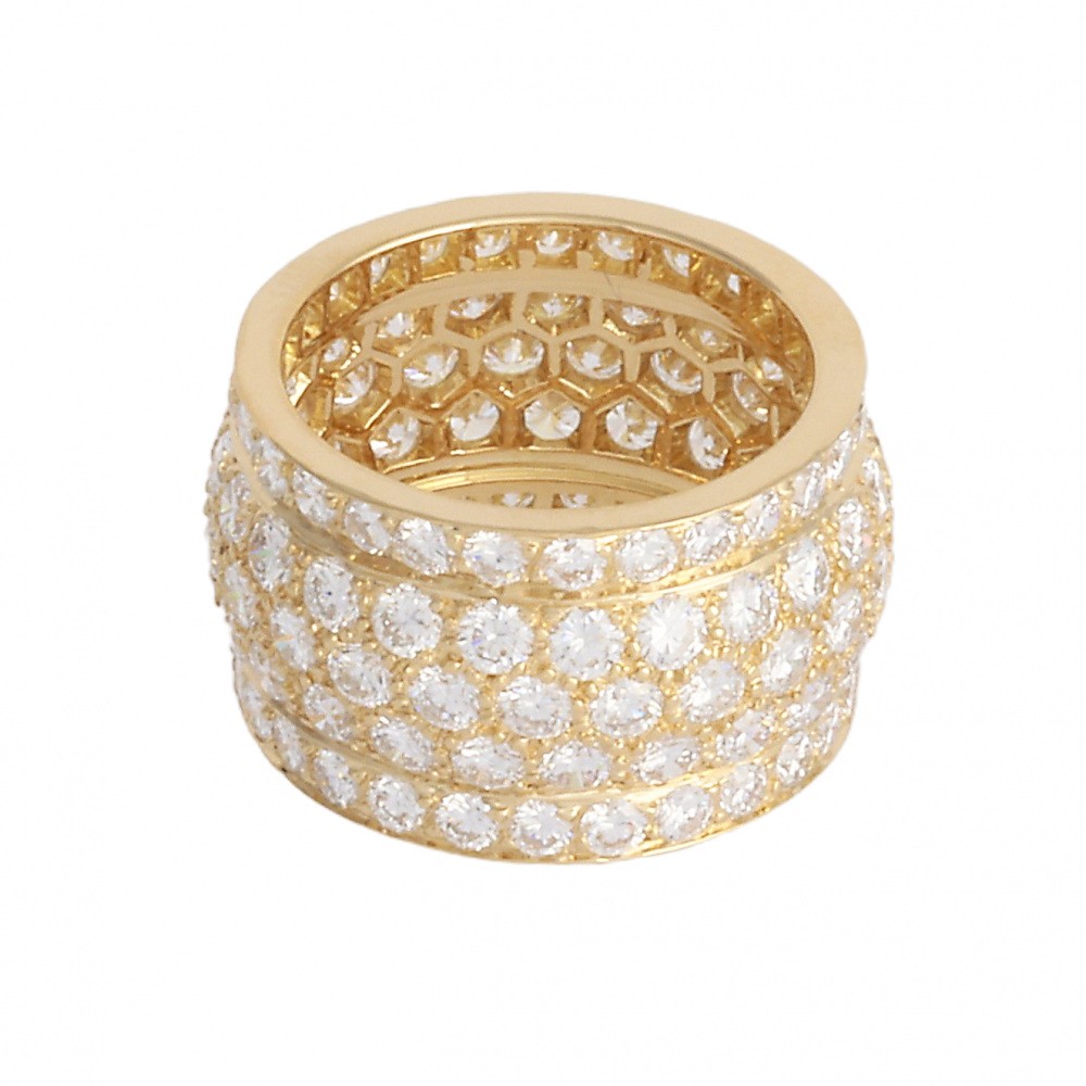 Cartier Nigeria Ring 18K Yellow Gold Diamond