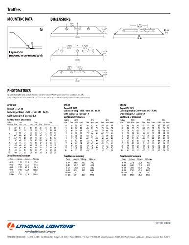 Lithonia Lighting Recessed Troffer GT2L MV