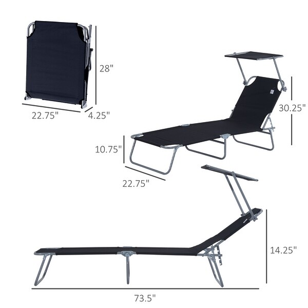 Adjustable Folding Chaise Lounge,Tanning Chair