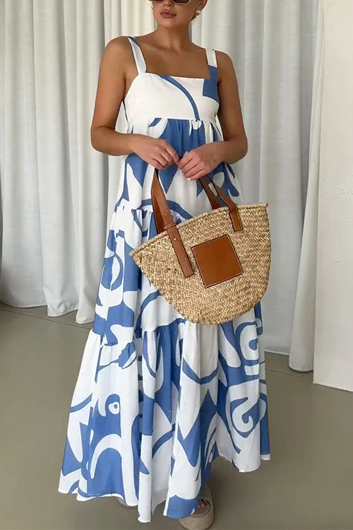 Backless Tiered Maxi DressClistos