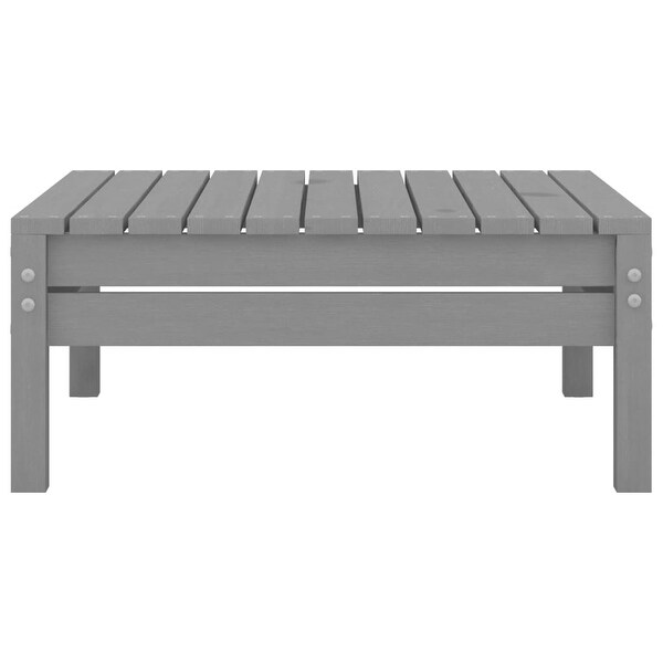 vidaXL 4 Piece Patio Lounge Set Solid Pinewood Gray