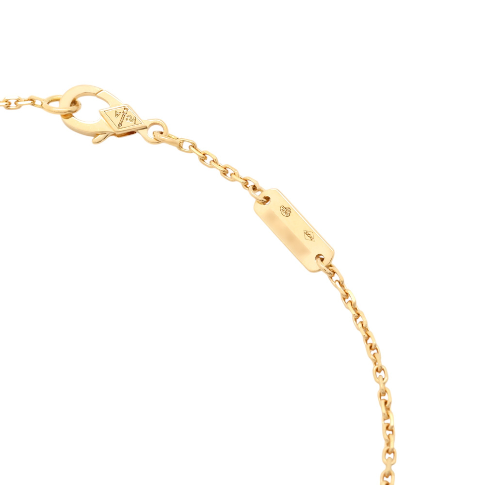 Van Cleef & Arpels Perlet Kruul Necklace 18K Yellow Gold Malachite VCARP4DM00