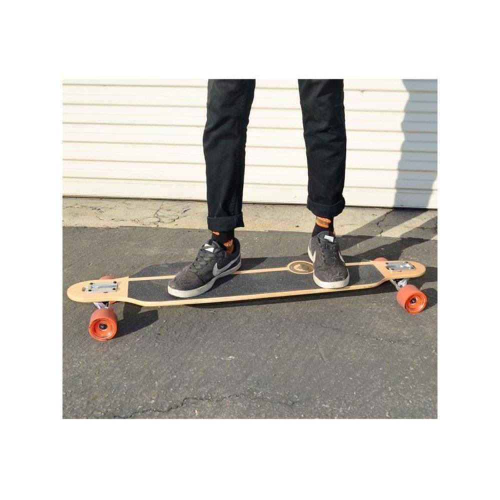 Yocaher Punked Drop Through Tiedye Rasta Longboard Complete