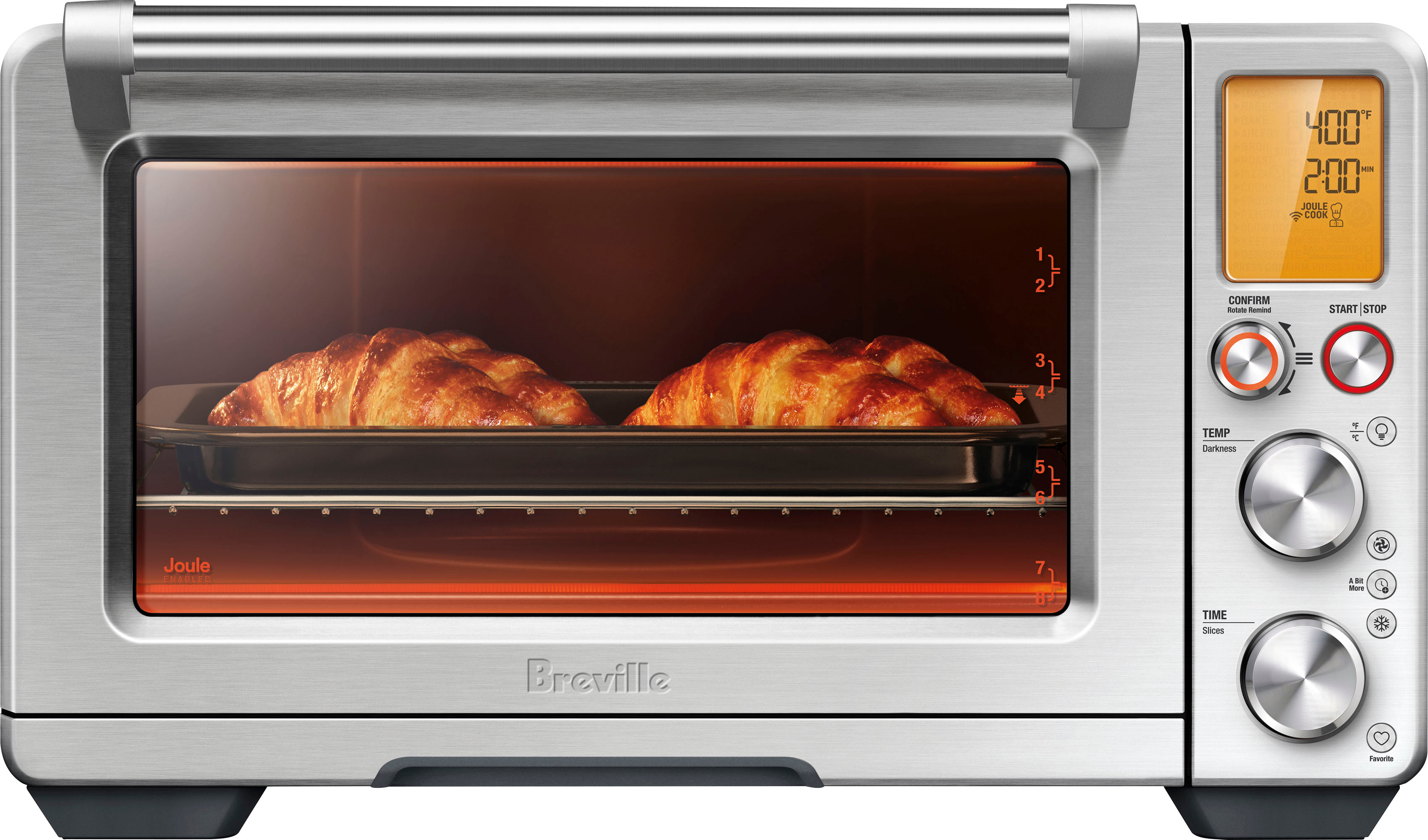 Breville - the Joule 1.0 Cubic Ft Oven Air Fryer Pro - Brushed Stainless Steel