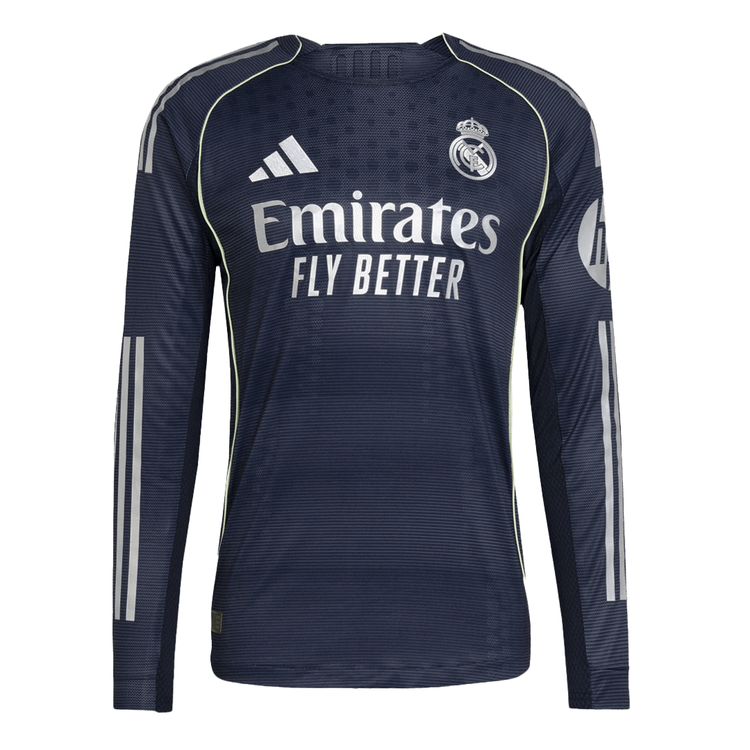 Real Madrid Away Long Sleeve Player Version Jersey 2025/26