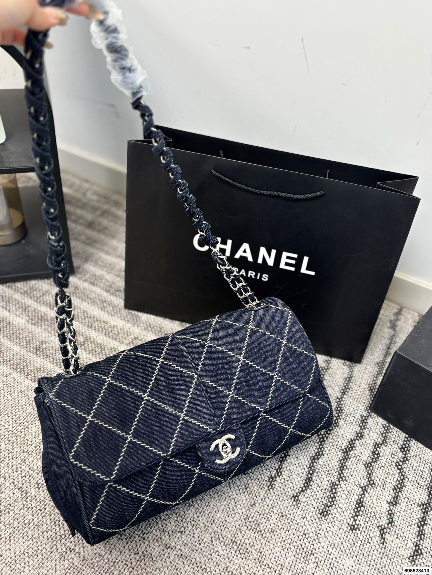 Chanel Denim Jumbo Bag - cnluxepick