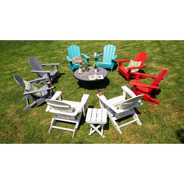 All Weather Folding Adirondack Chair,HDPE Recyclable Plastic