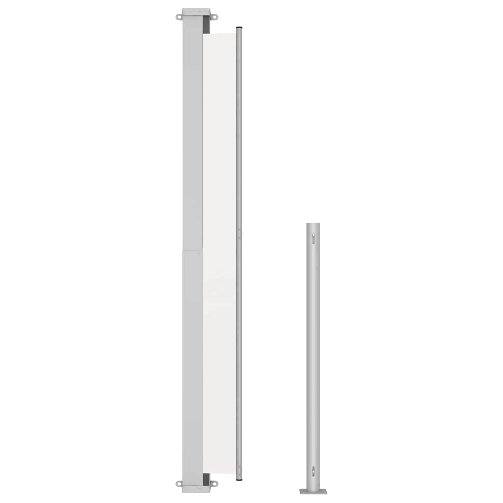 vidaXL Patio Retractable Side Awning 70.9x22x196.9x22 Cream