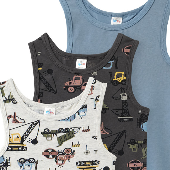 Topolino 3 Jungen Unterhemden im Set