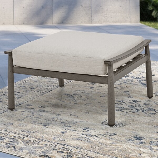 5Piece Aluminum Patio Conversation Set with Swivel Chairs,End Table and Cushions