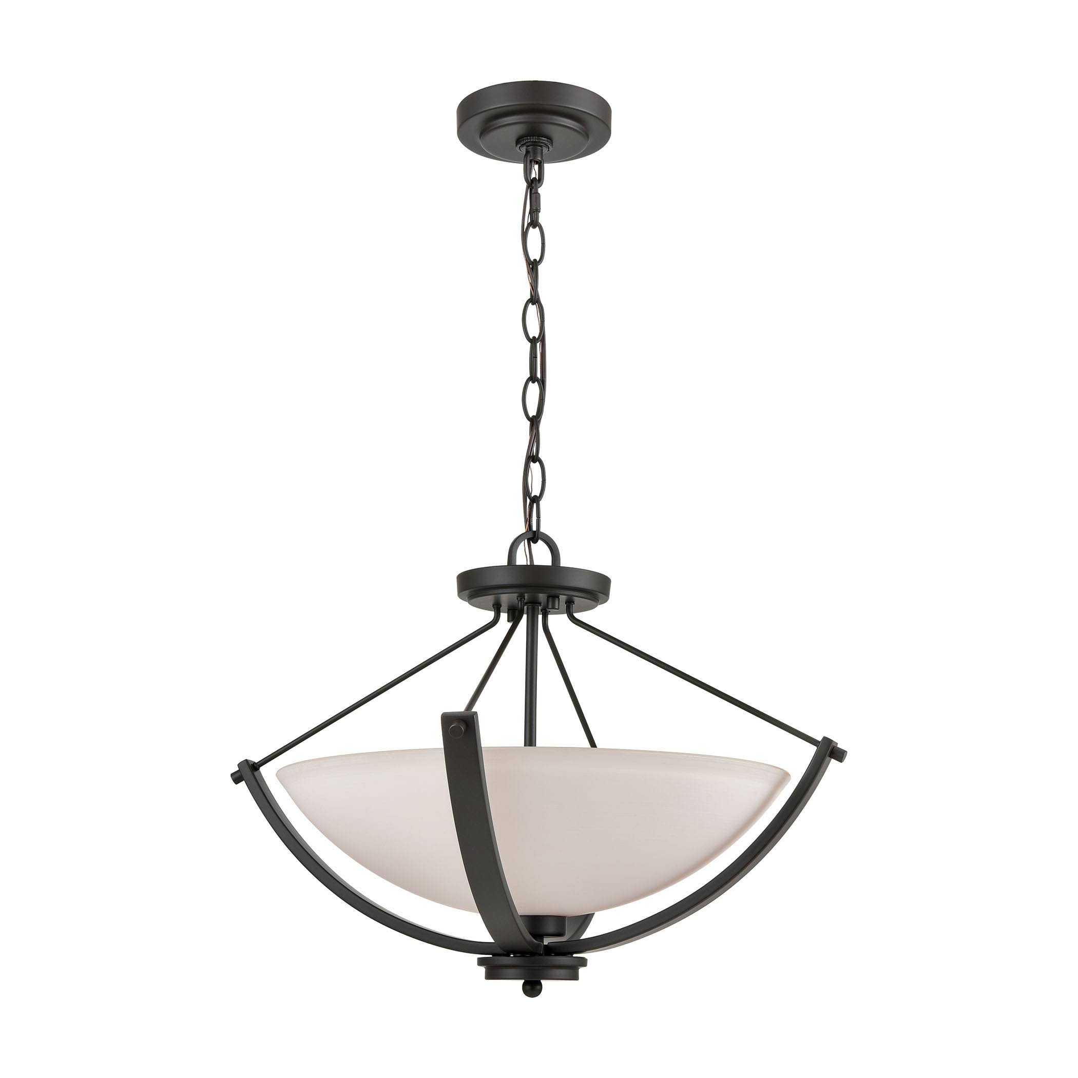 Thomas Lighting Casual Mission Semi Flush Mount Oil Rubbed Bronze 3 Light CN170381