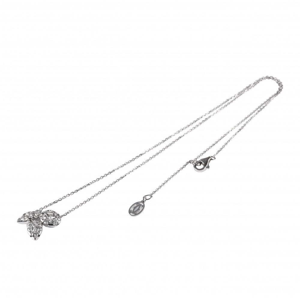 Cartier Pruydoux Necklace 18K White Gold Diamond CRN7424284