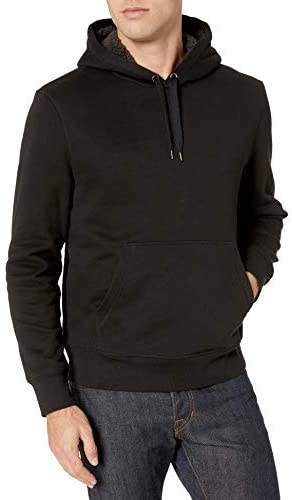 Men's Sherpa-Lined Pullover Hoodie Sweatshirt