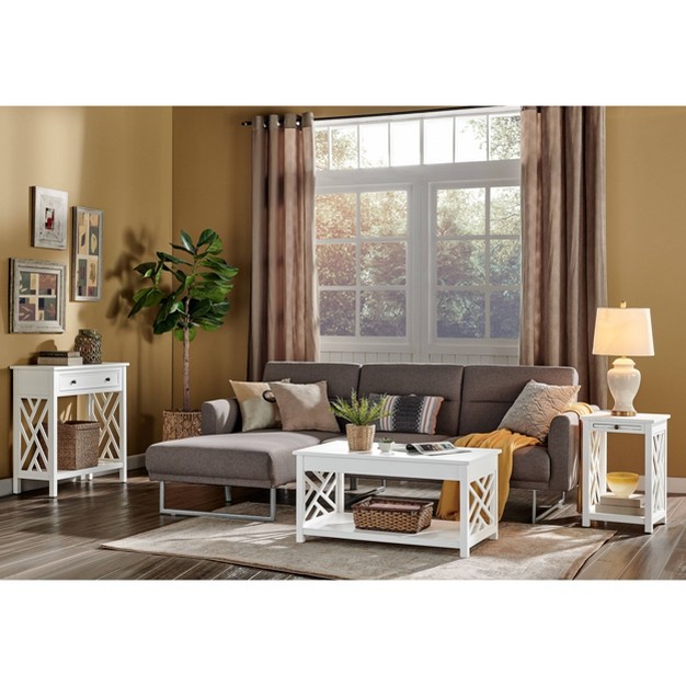 Middlebury Wood Console Table With 4 Drawers Alaterre Furniture