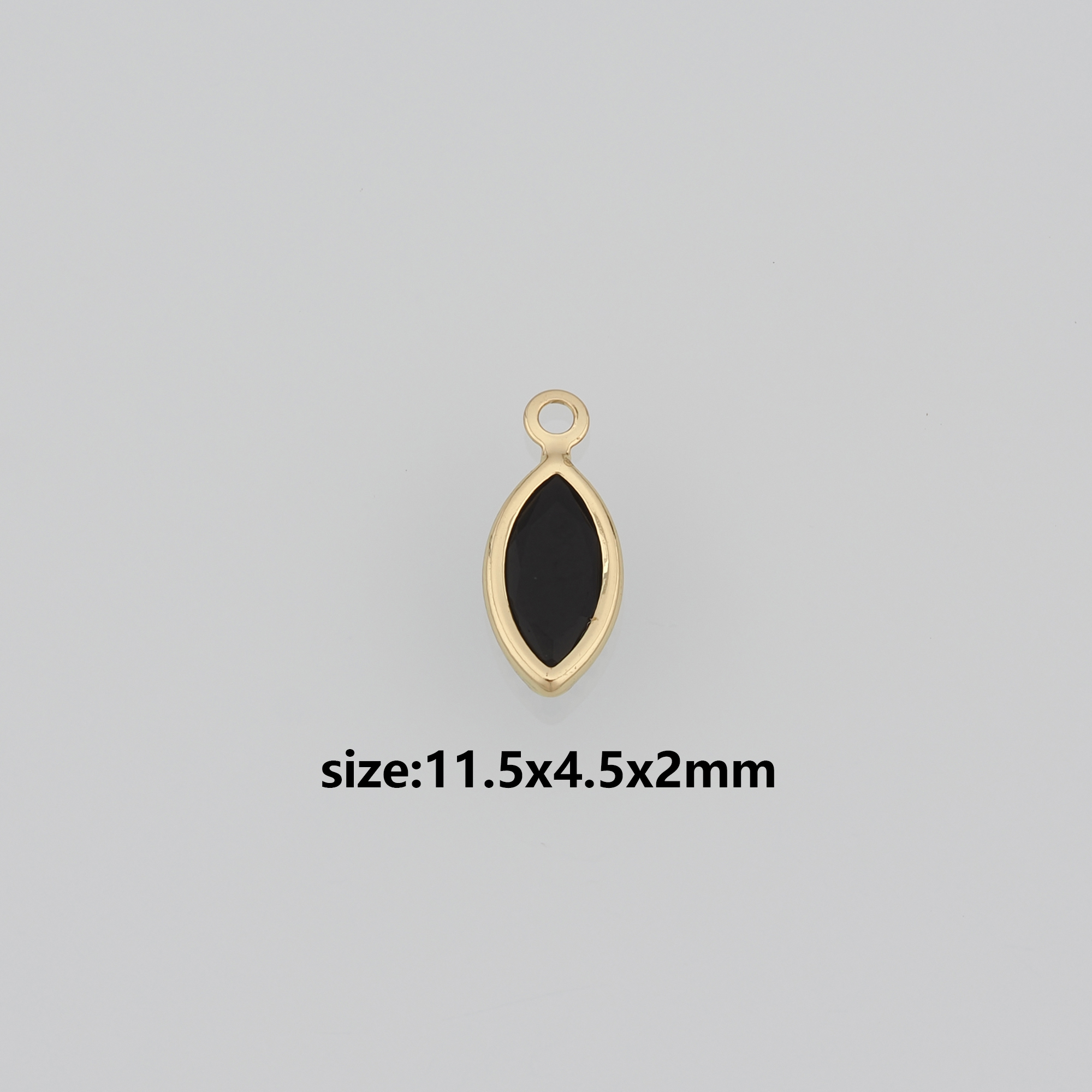 18K Gold Filled Oval Pendant,CZ Micro Pave Oval Charm Earrings Necklace for DIY Jewelry Making Supply
