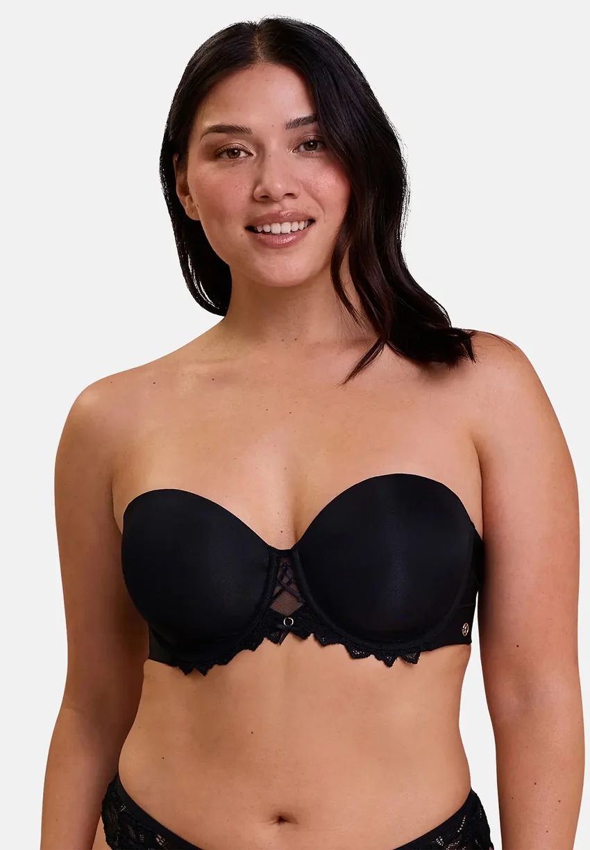 Soutien-gorge bandeau avec armatures Arum Prima Noir