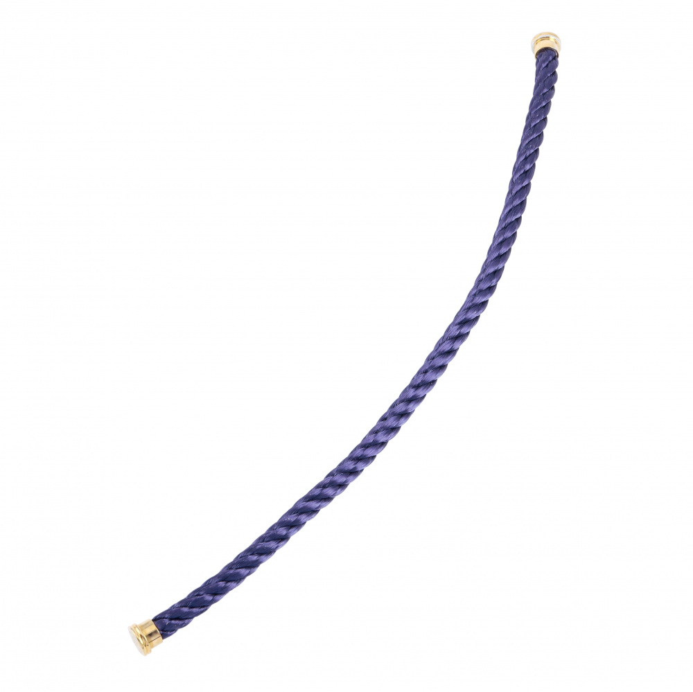 FRED Cable Lm Textile Size 17 (plating Peeling Off) Stainless Yellow Gold Plating Accessory 18K Yellow Gold & Stainless Steel 6B0233