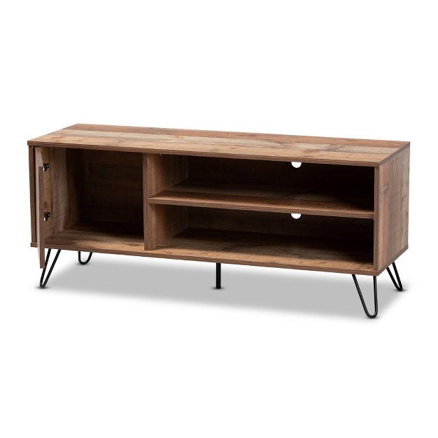 Rustic Oak dark Brown Baxton Studio