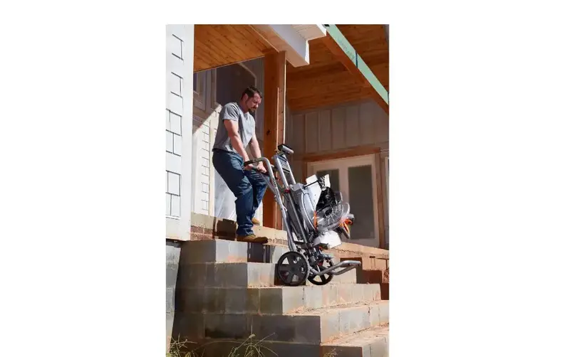 Universal Adjustable Miter Saw Stand – Modular Support System with Secure Mounting Braces