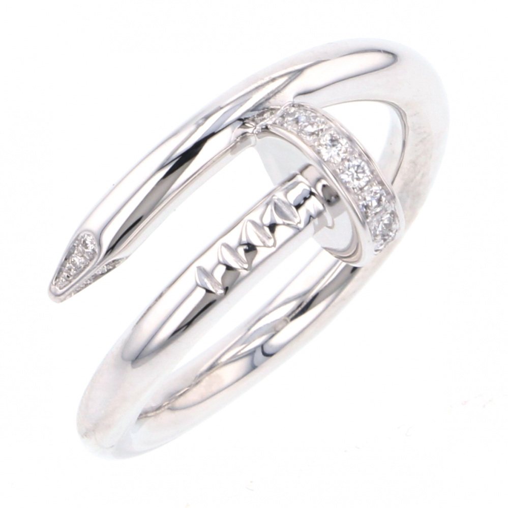 Cartier Juste un Clou Ring 18K White Gold Diamond