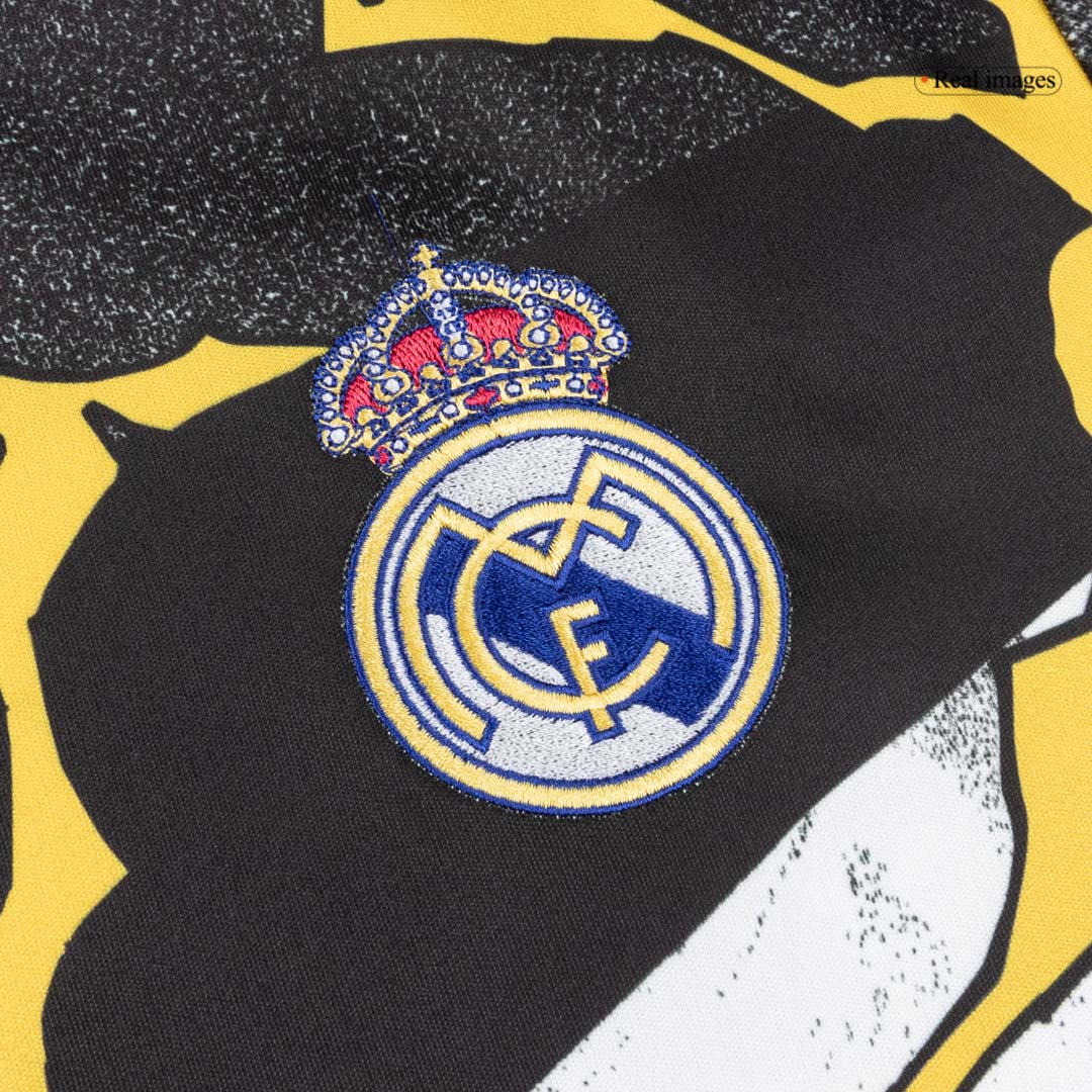 Real Madrid X Marvel Long Sleeve Jersey 25/26 Black&White