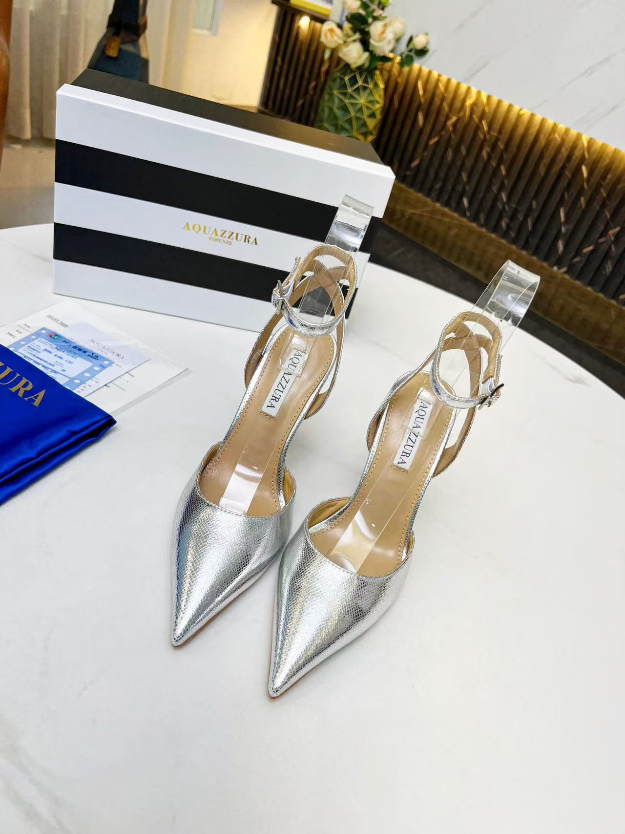 Aquazzura Crystal Heels - cnluxepick