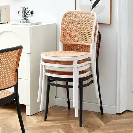 Rattan chair Kerusi Nordic style home Dining ready stock PP plastick Jimat Ruang Telap Udara