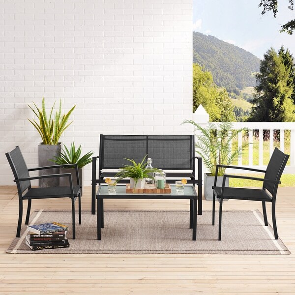 Corvus Antonio 4piece Outdoor Sling Fabric Conversation Set