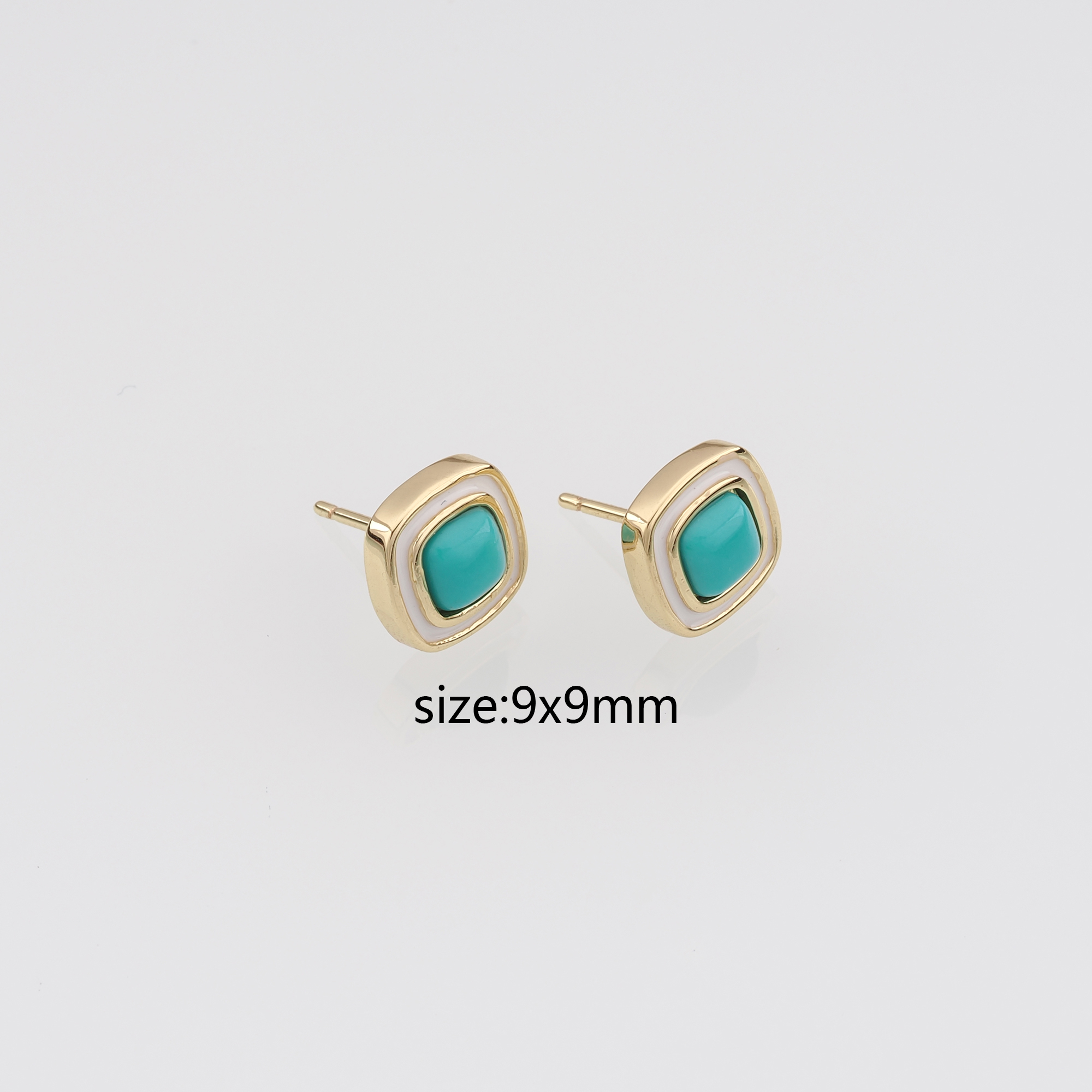 复制18K Gold Filled Square Stud Earrings,Square Earrings,Dainty Earrings,Minimalist Earring,Gift for Wife