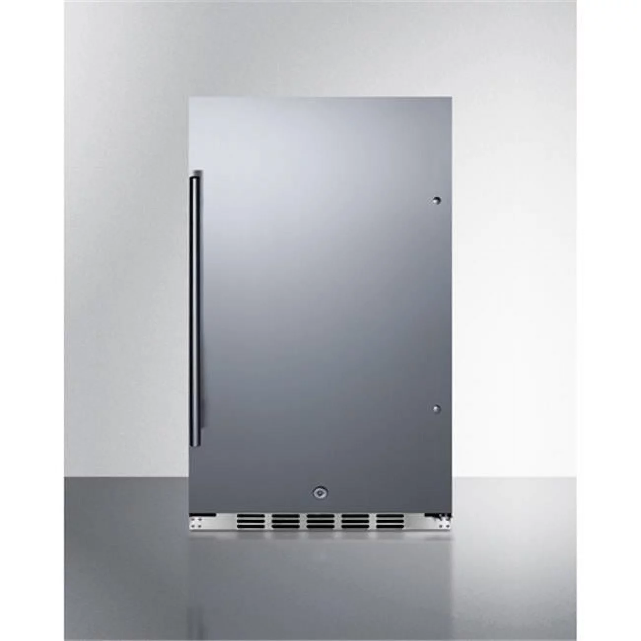 Summit Appliance  33.88 x 19 x 17.25 in. hallow Depth Built-In Undercounter All-Refrigerator, Stainless Steel
