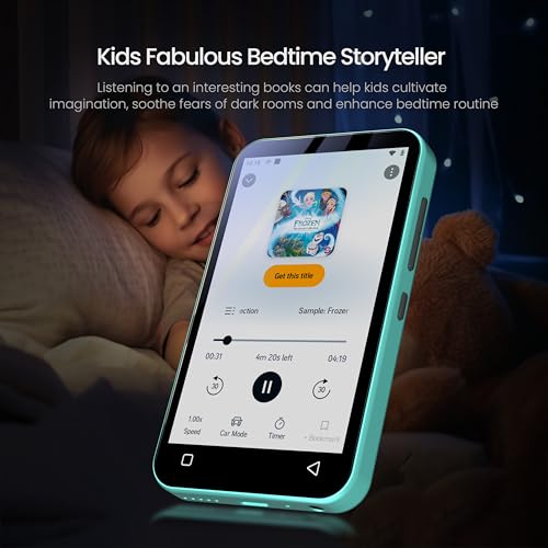TIMMKOO 80GB Kids MP3 Player with Bluetooth, Parental Controls, Pre-Installed Spotify, Spotify Kids, Audible, 4