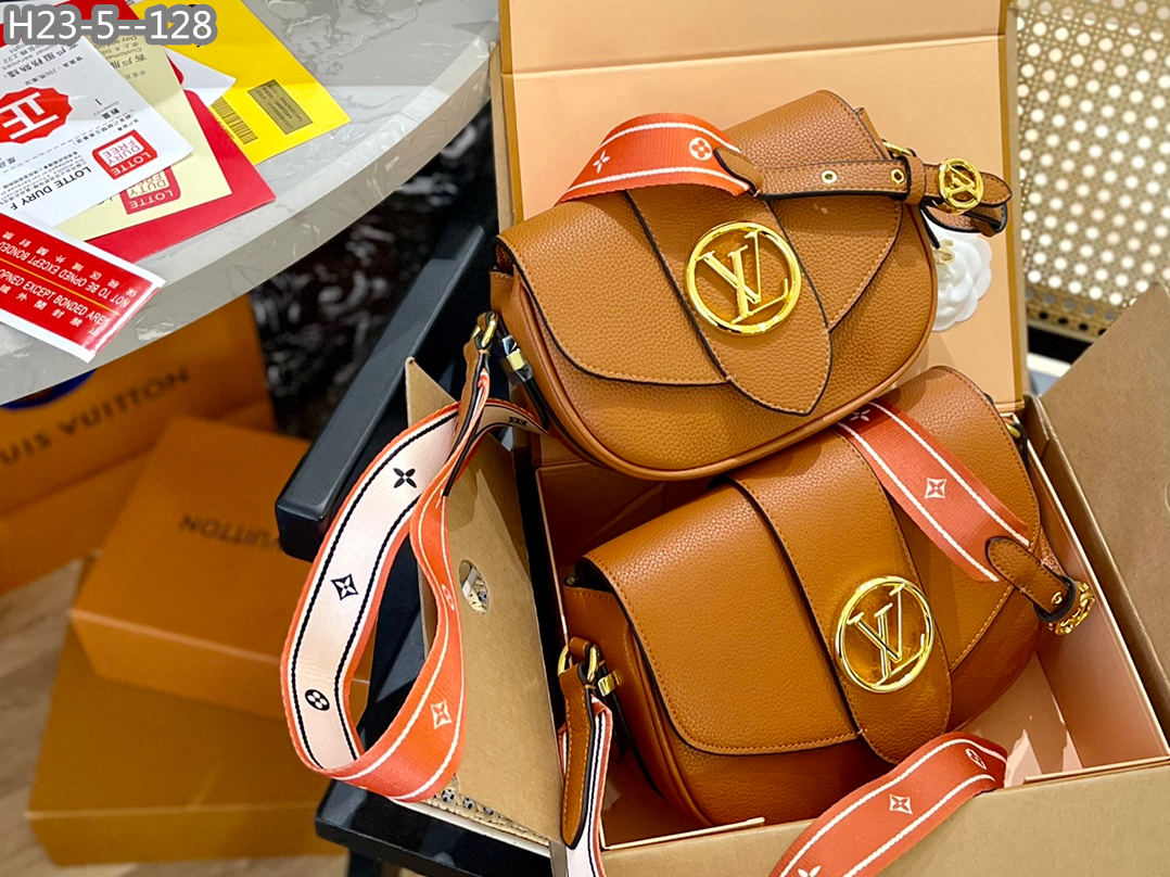 Louis Vuitton Pont 9 Soft Pm Orange 20Cm M58729