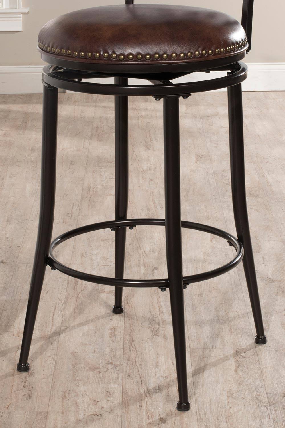 Hillsdale Furniture Seville Swivel Bar Stool, Height, Brown Shimmer